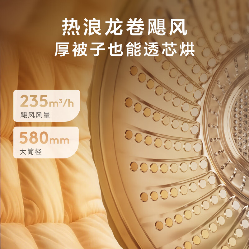 小天鹅(LittleSwan)12公斤热泵烘干机 干衣机家用烘衣服纯平大容量小乌梅3.0高奢版TH12VE40PRO高清大图