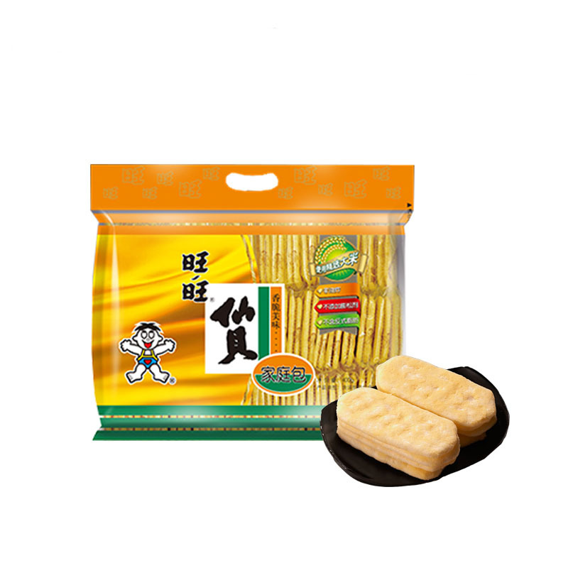 旺旺 仙贝 零食 膨化食品 饼干糕点 家庭装 400g
