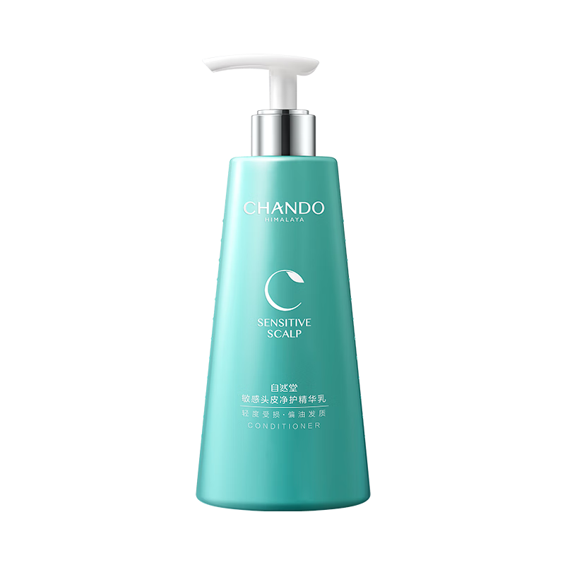 自然堂(CHANDO) 头皮护理丰盈强韧蓬顺精华乳 护发素 550mL高清大图