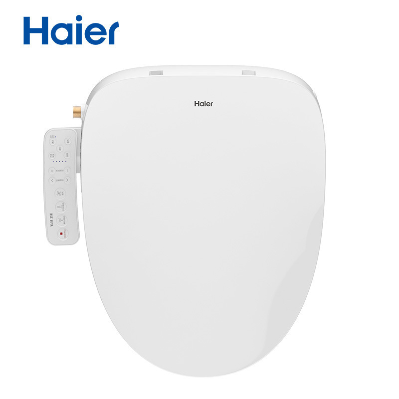 海尔(Haier)卫玺 智能马桶盖板洁身器电子坐便器盖板温水清洗座圈加热功能V5-5310S短款
