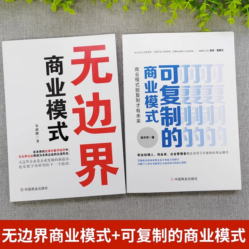 [正版]抖音同款2册无边界商业模式+可复制的商业模式 商业模式案例分析 全面翔实的了解可复制商业模式 助于提高企业管理高清大图