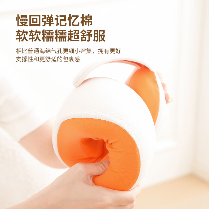 美仕达(Misida)充电揉捏按摩枕 3D立体围脖按摩器热敷按摩枕亲肤记忆棉健康礼物MS-N2高清大图