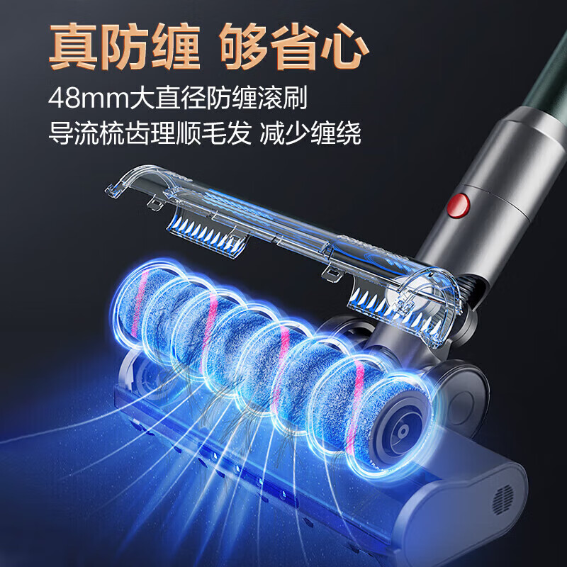 苏泊尔(SUPOR)手持式吸尘器无线家用绿光显尘车载大吸力除螨除尘 猫狗毛发防缠绕 EVS-C11 PLUS-L高清大图