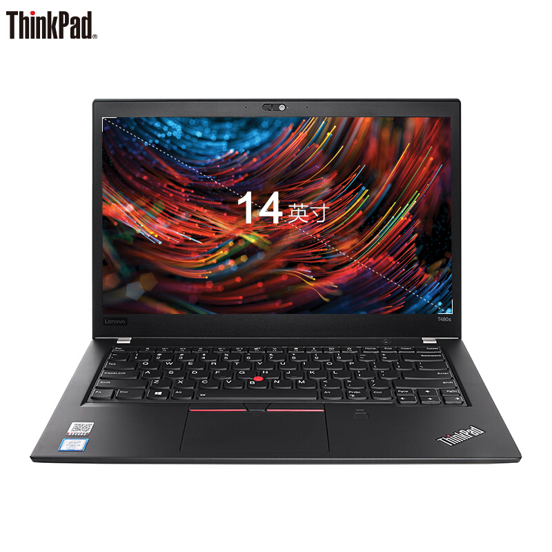 联想ThinkPad T480S-2XCD 14.0英寸笔记本电脑(八代Intel i7-8550U 8G内存 256GB 固态 2G独显 W10 )轻薄商务办公游戏便携手提电脑