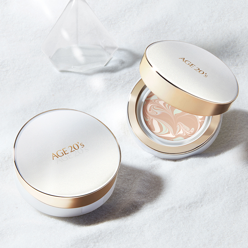 爱敬age20s三色拉花精华气垫bb霜粉底白盒13亮61白色spf50持久遮瑕