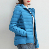 雅鹿羽绒服女2019新款正品轻薄短款白鸭绒冬季时尚连帽保暖外套潮