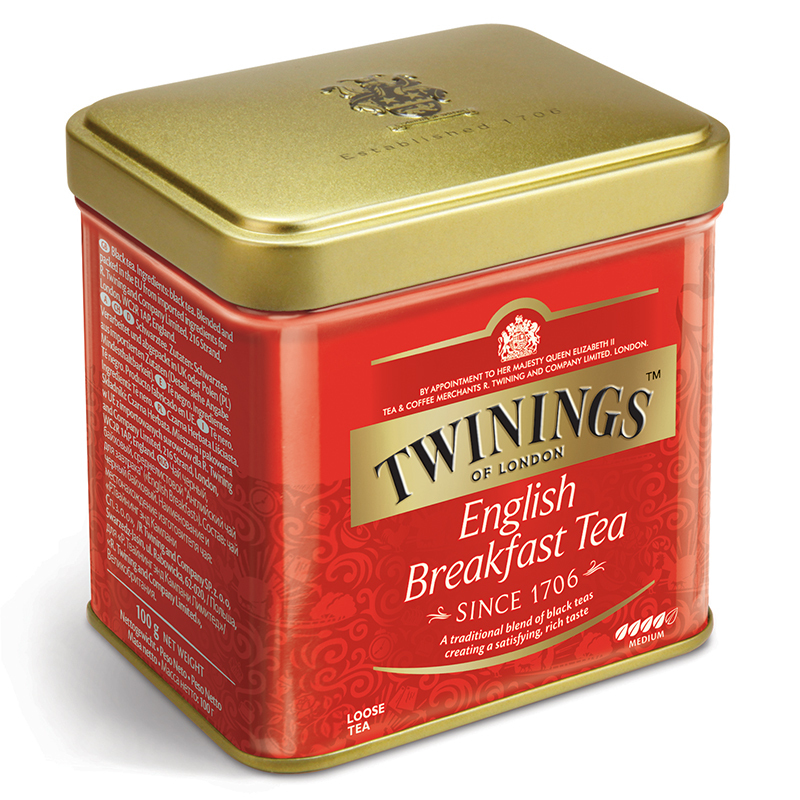 英国川宁(TWININGS) 英国早餐红茶听装500g 波兰进口茶叶散茶