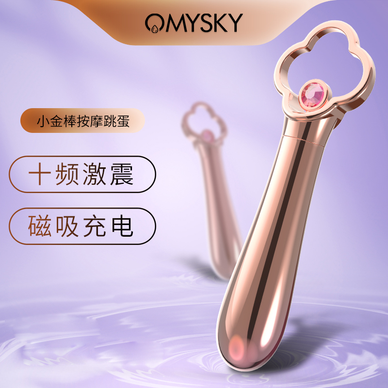 小号震动棒充电变频跳蛋私处按摩棒女用自慰器光滑易清洗情趣玩具后庭振捣棒琴海之心女性系列成人用品私享玩趣