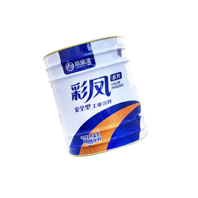 凤凰漆 安全型醇酸防腐涂料[中灰 13kg]醇酸调和漆防锈漆 钢结构木材栏杆船舶门窗彩钢瓦设备工程金属油漆