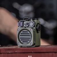 猫王收音机 MW-PVX 野性mini 便携蓝牙音箱迷你小音响家用可爱复古音箱户外低音炮小型音箱 丛林绿