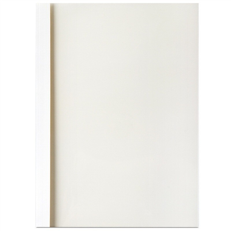 得力热熔封套胶装机塑料封皮白色10个包单位包8mm适用