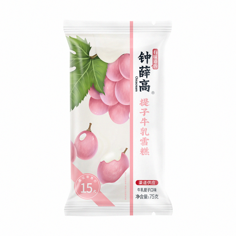 钟薛高提子牛乳牛乳提子口味雪糕75g