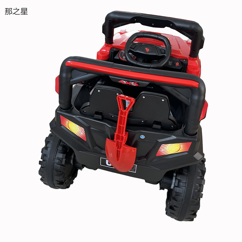那之星 儿童电动四轮红色越野车高清大图