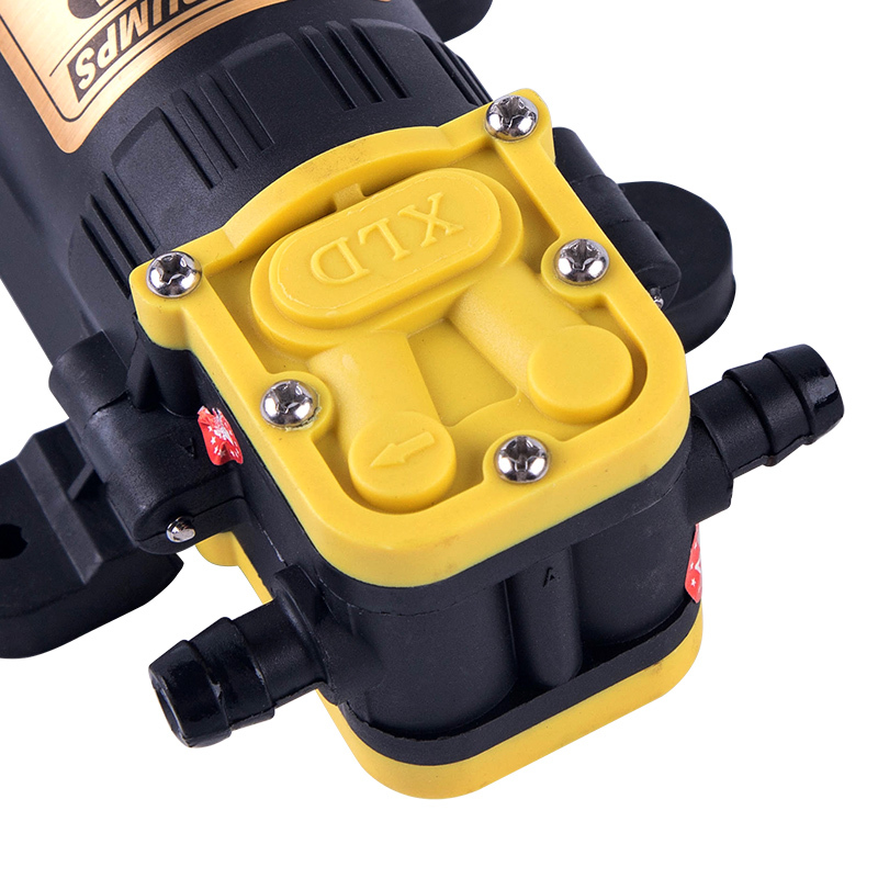 高压电动喷雾器配件水泵农用隔膜微型高压自吸洗车水钻打农药机水泵 12V直插型