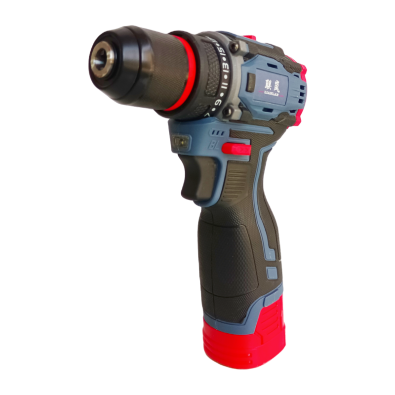 联岚充电式锂电双速手枪钻手电钻电动起子套高清大图