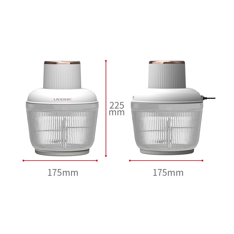 利仁(Liven)绞肉机家用 绞馅机 碎肉机 剥蒜器 电动多功能料理搅拌打肉饺子肉馅蒜蓉机2L容量JRJ-W320