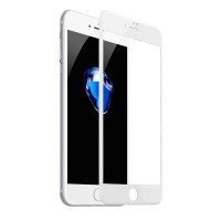 倍思钢化膜适用于苹果iPhone se2苹果92020玻璃手机贴膜防摔4.7寸全屏覆盖全包边高清保护膜防指纹白色