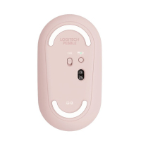 罗技（Logitech）Pebble 鹅卵石轻薄型静音鼠标 蓝牙无线双模 玫瑰粉