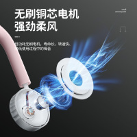 志高(CHIGO)挂脖风扇小风扇便携式随身小型迷你usb充电型懒人宿舍办公室桌面上可爱网红手持电风扇C8-6(B)粉色