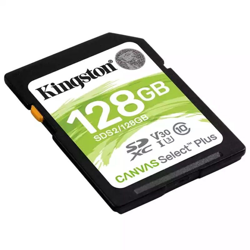 金士顿(Kingston)128GB 高速SD卡 读100MB/s CLASS 10相机内存卡存储卡 单反 微单闪存卡