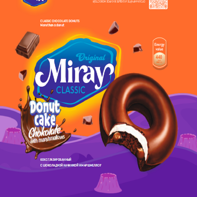 老亚牌Miray甜甜圈 巧克力味 30g*12