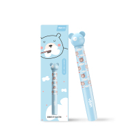 易简儿童音乐电动牙刷3-8岁防水自动震动 小孩清洁牙齿家用牙刷 T2 可爱熊蓝