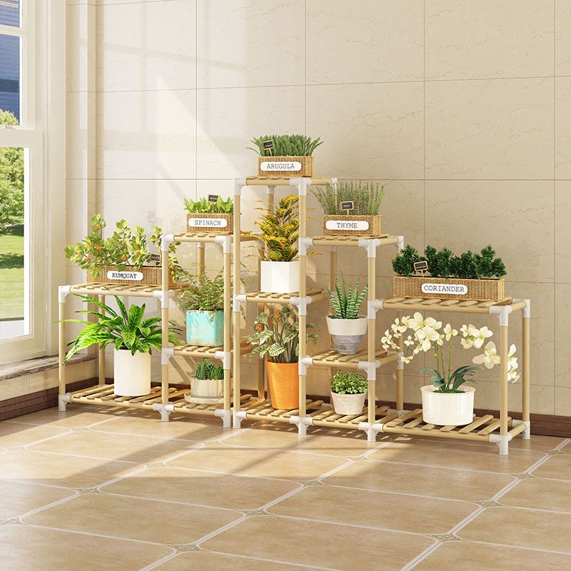 简易花架多层阳台盆景客厅室内置物架盆栽植物实木绿萝多肉花架子
