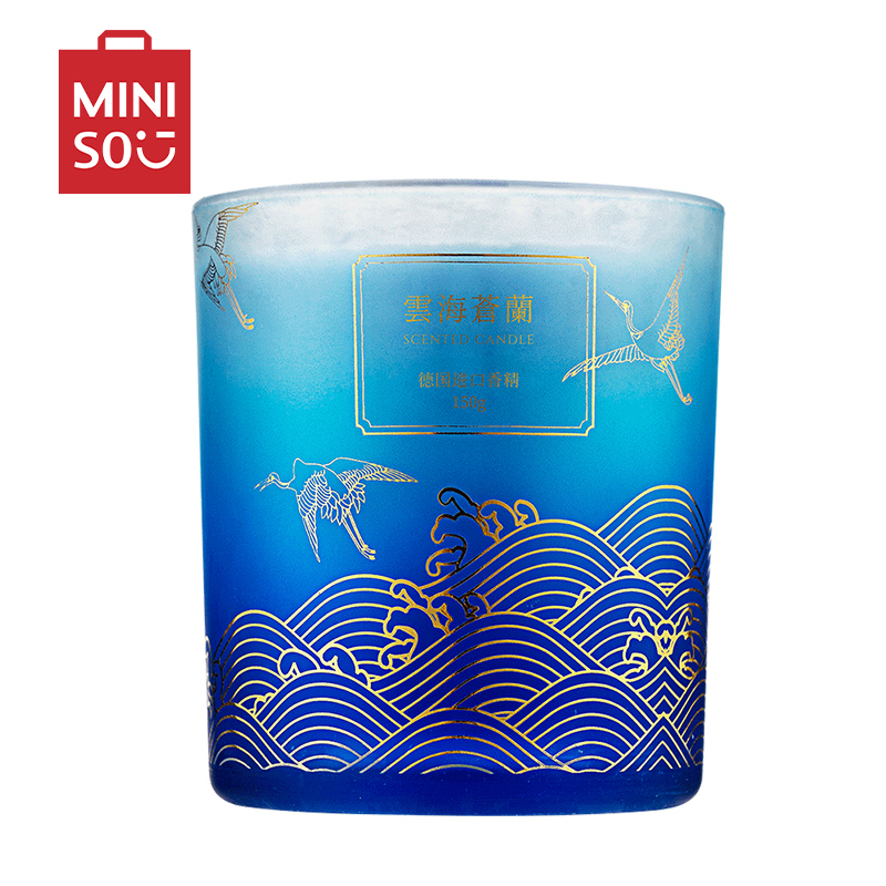 名创优品(miniso) 故宫宫廷系列香薰蜡烛无烟香氛杯浪漫礼物(云海苍兰)