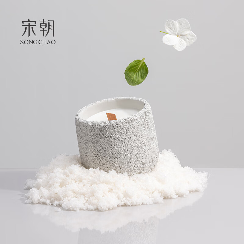 宋朝冷山香薰蜡烛室内持久留香卧室香氛精致伴手礼 春雨清茶 200g高清大图