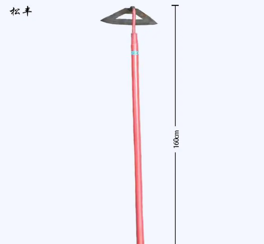 松丰锰钢加厚农具家用多功能户外刨地松土除草锄头1570*210*100毫米把高清大图