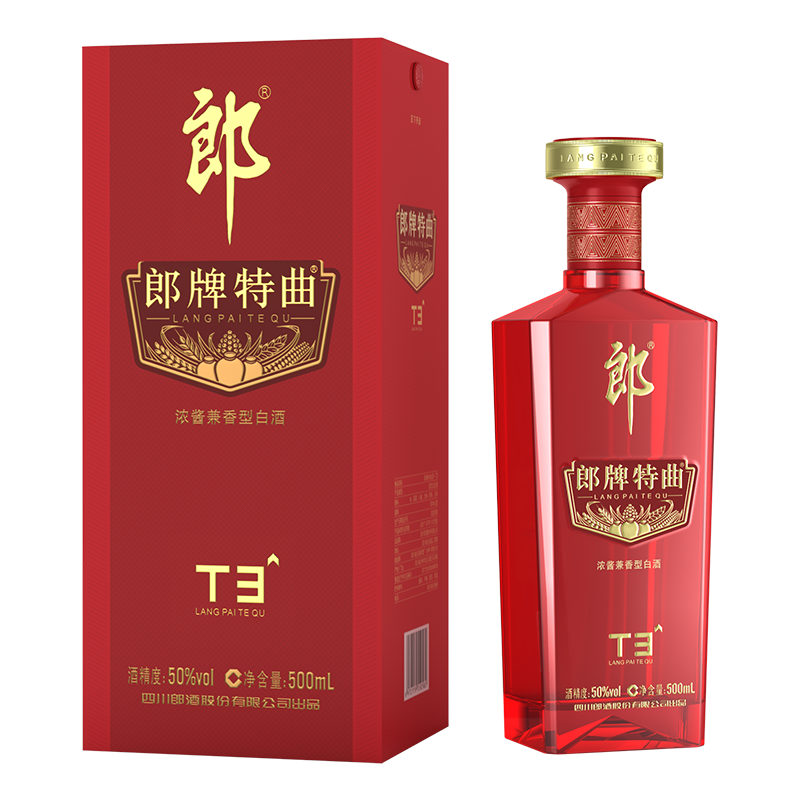 郎酒 郎牌特曲T3 浓酱兼香型白酒 50度 500ml 自斟送礼