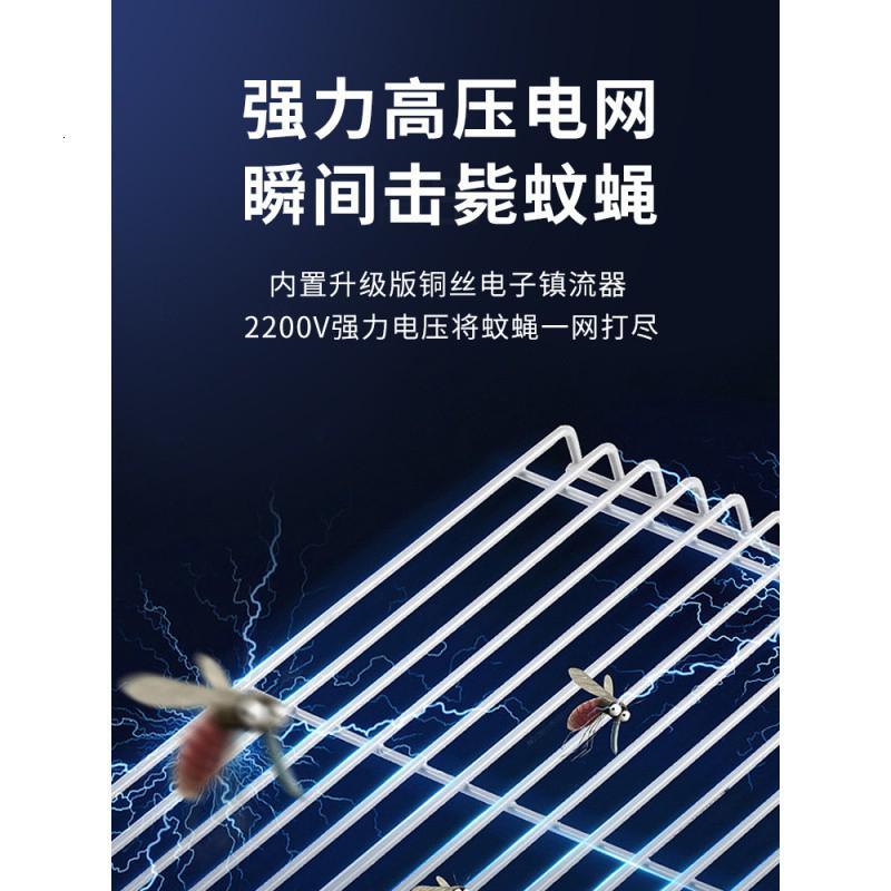 灭蚊灯餐厅饭店家用器室内灭蝇灯电捕蚊子苍蝇一扫光 三维工匠 [普通款]2W(适用10平方)