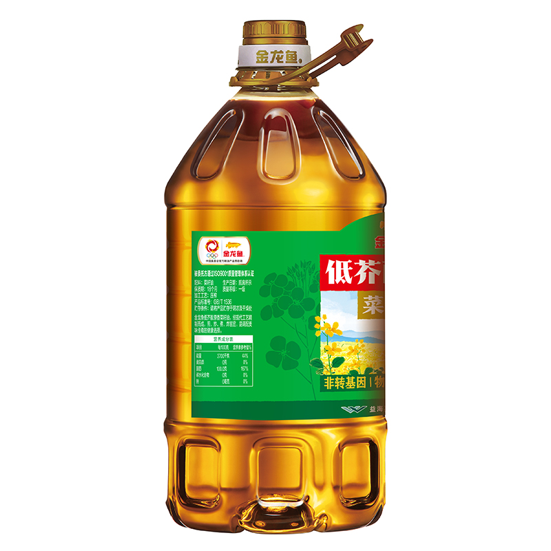 金龙鱼 低芥酸原香菜籽油 5L高清大图