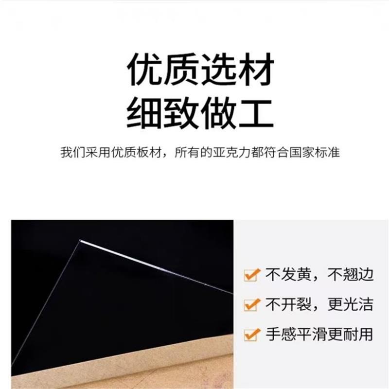 盛京联硕 透明亚克力板500*500*8mm高透明块高清大图