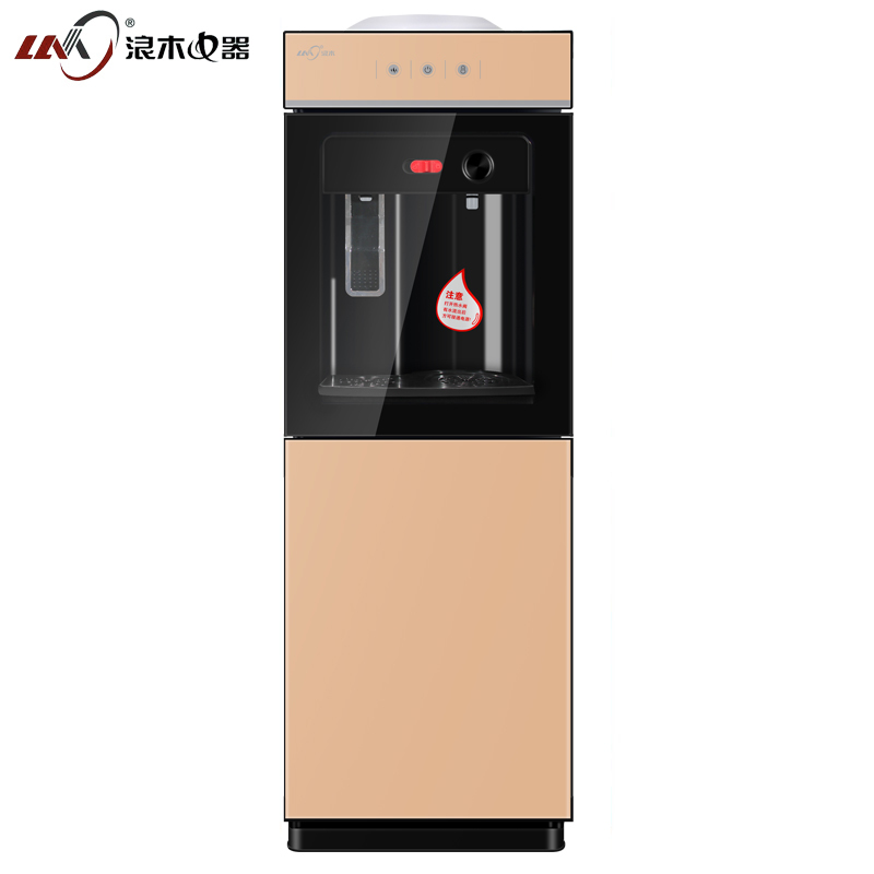 浪木 YL-216 双门立式温热型饮水机开水机客厅卧室办公室百搭聪明座,安全童锁推杯取水