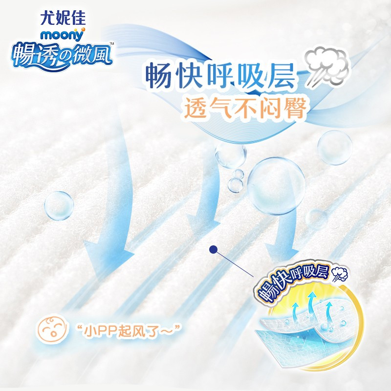 尤妮佳纸尿裤nb90s84m64l54xl44男女宝尿不湿