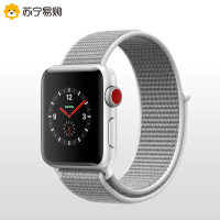 Apple Watch Series3 智能手表 GPS+蜂窝网络款 38毫米 银色铝金属表壳 海贝色回环式运动表带