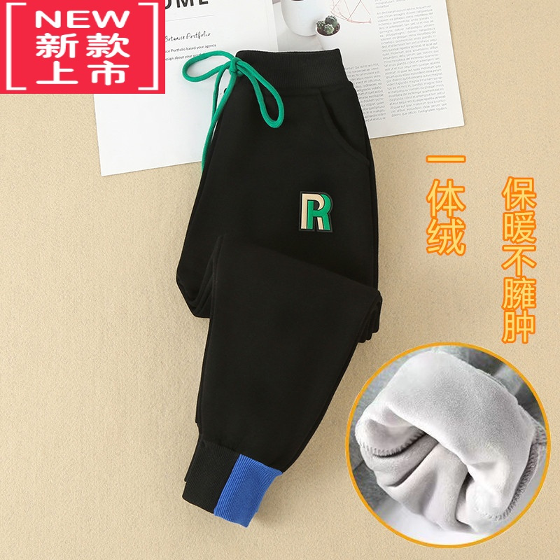 可莉允儿童棉裤三层夹棉冬裤一条过冬男童宽松休闲宝宝保暖外穿新品保暖裤