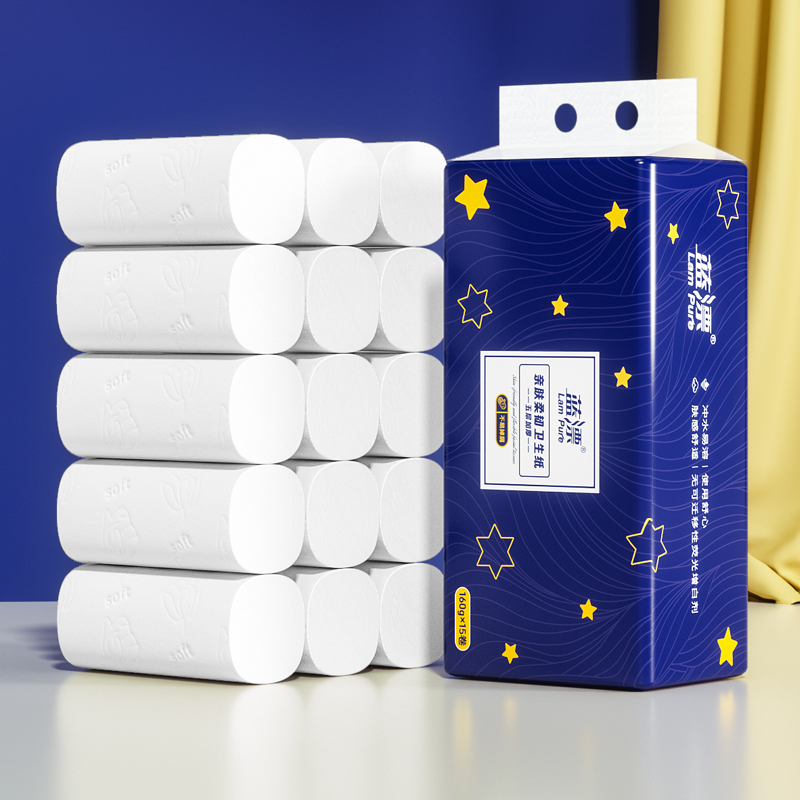 蓝漂LP-57681白色圆卷15卷X1提装-HB