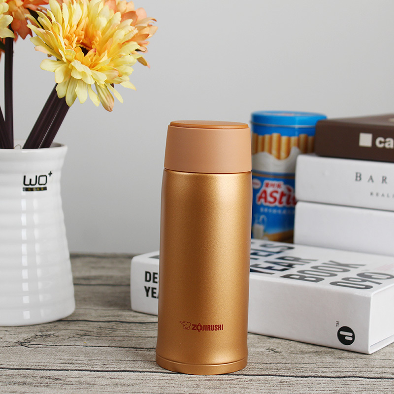 象印(ZOJIRUSHI)孕婴童保温杯SM-NA36 直身水杯真空304不锈钢保冷保温用品 男女车载杯子360ml 粉色
