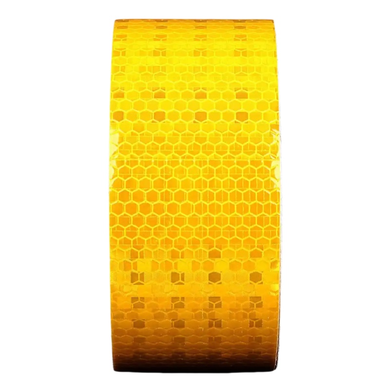 途务 反光警示胶带 黄色晶格10cm*25m 卷高清大图