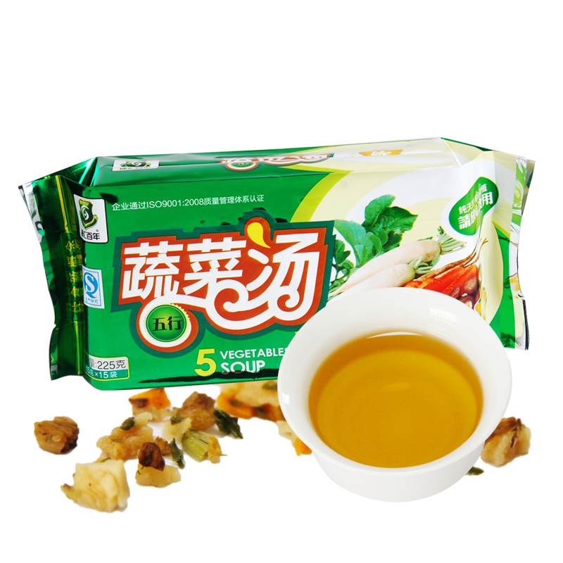 [中华特色]丰县馆 五行蔬菜汤225g徐州特产批发康汇百年新鲜速食汤 华东
