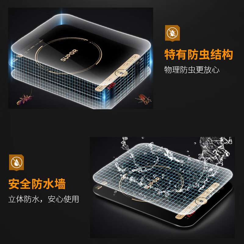 苏泊尔(SUPOR) 电磁炉大功率触控六大功能大面板可定时家用电磁灶 C22-IH91高清大图
