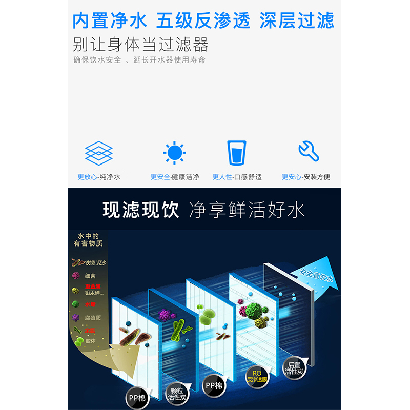 全给 Q2-HL600柜式黑钛不锈钢冷热型节能开水器 单台装高清大图