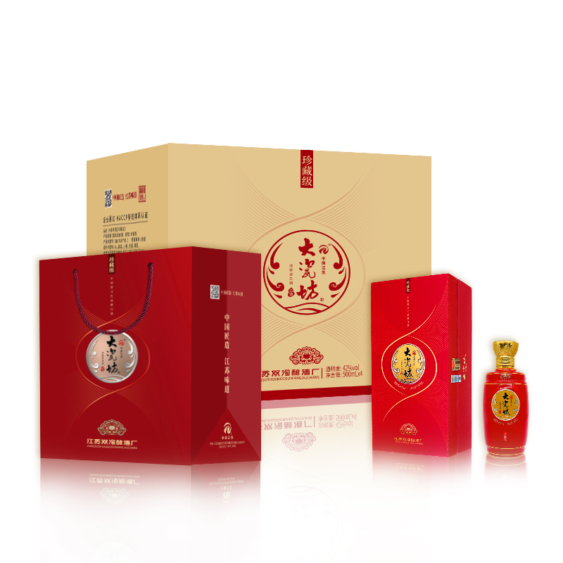 42%vol 大瓷坊酒-珍藏级 500ml*1*4/箱 浓香型白酒