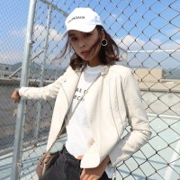 佐露絲RALOS2021春秋装新款pu小皮衣女短款韩版修身显瘦机车皮夹克女外套冬