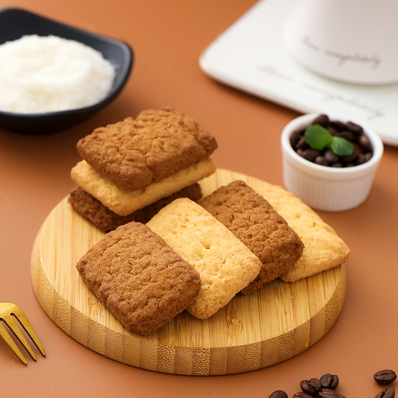 30包 椰蓉黄油曲奇 黄油咖啡酥椰子酥椰蓉曲奇饼干椰丝充饥夜宵休闲零食品饱腹早餐办公室高清大图