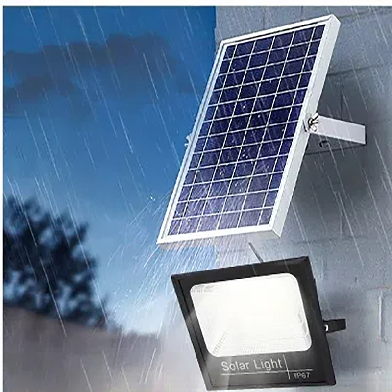 亮思能 太阳能投光灯 户外防水路灯 100W 个高清大图