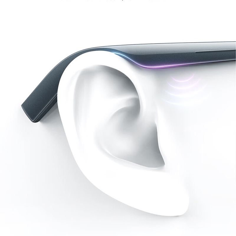 界环 AI智能眼镜 实时翻译 无线双耳立体声 非骨传导 经典方框款 水晶白高清大图