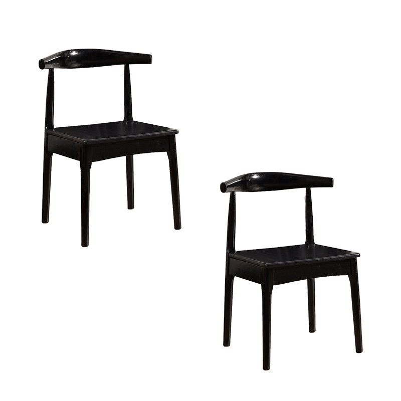 先围 实木椅 黑色48*43*78cm 把高清大图